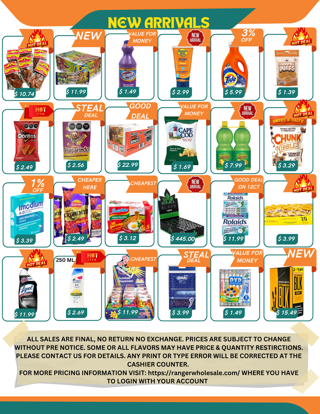RANGER WHOLESALE MONTHLY FLYER