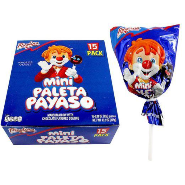 PALETA PAYASO LOLLIPOP 15CT