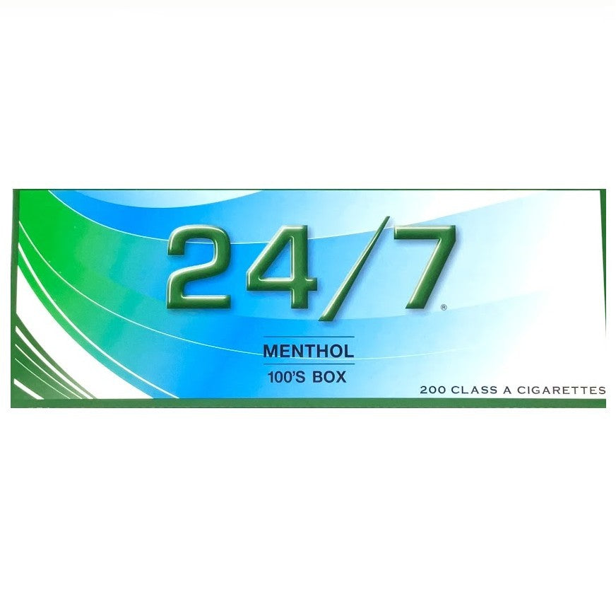 24/7 MENTHOL 100 BX