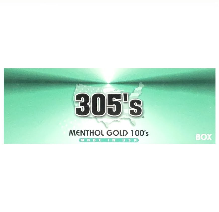 305 MENTHOL GOLD 100 BX