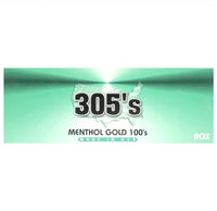 305 MENTHOL GOLD 100 BX