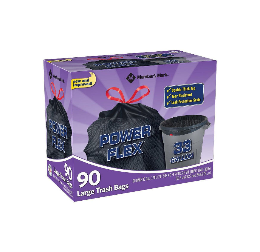 33 GALLON MM TRASH BAG -120CT