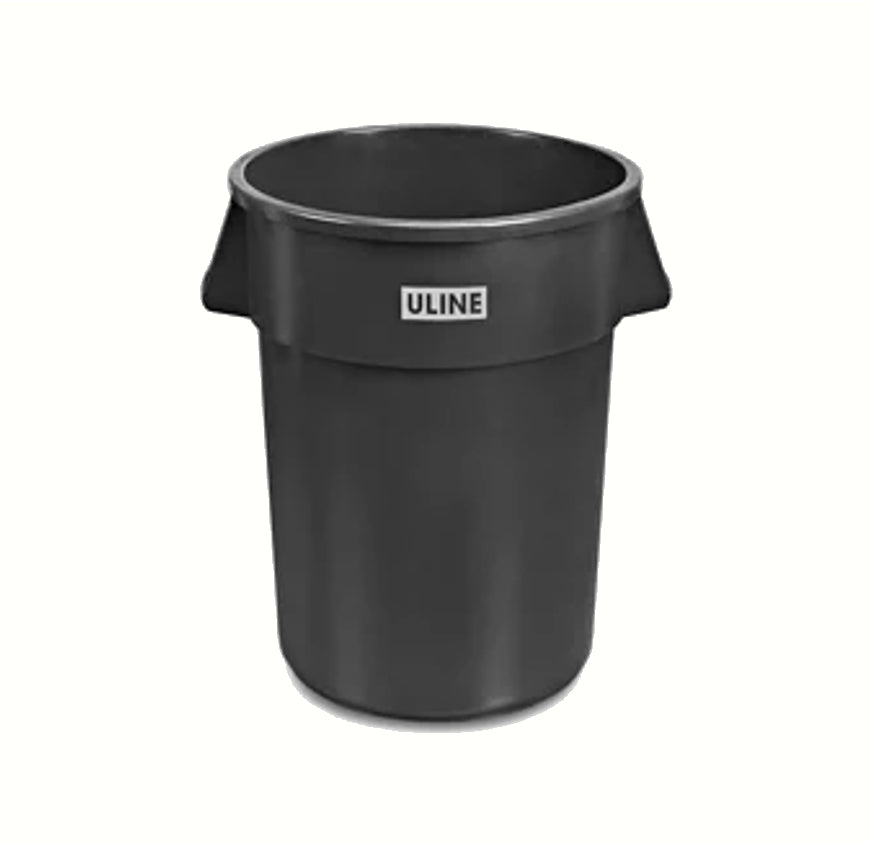 45 GALLON ROUND BLACK  WASTE C