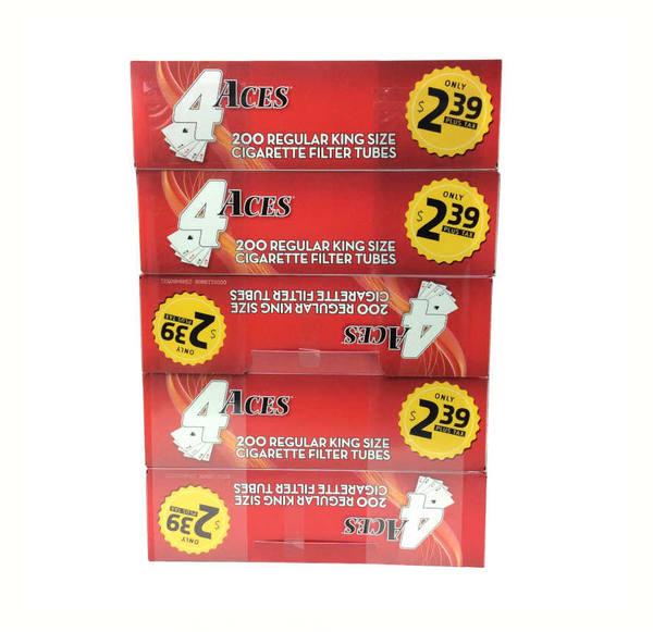 4 ACES $2.39 RED KING 5CT