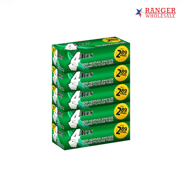 4 ACES $2.89 MENTHOL KING 5CT