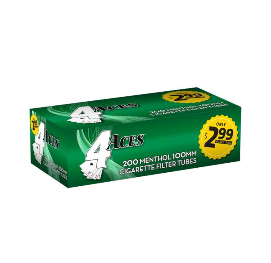 4 ACES $2.99 5CT MENTHOL 100MM