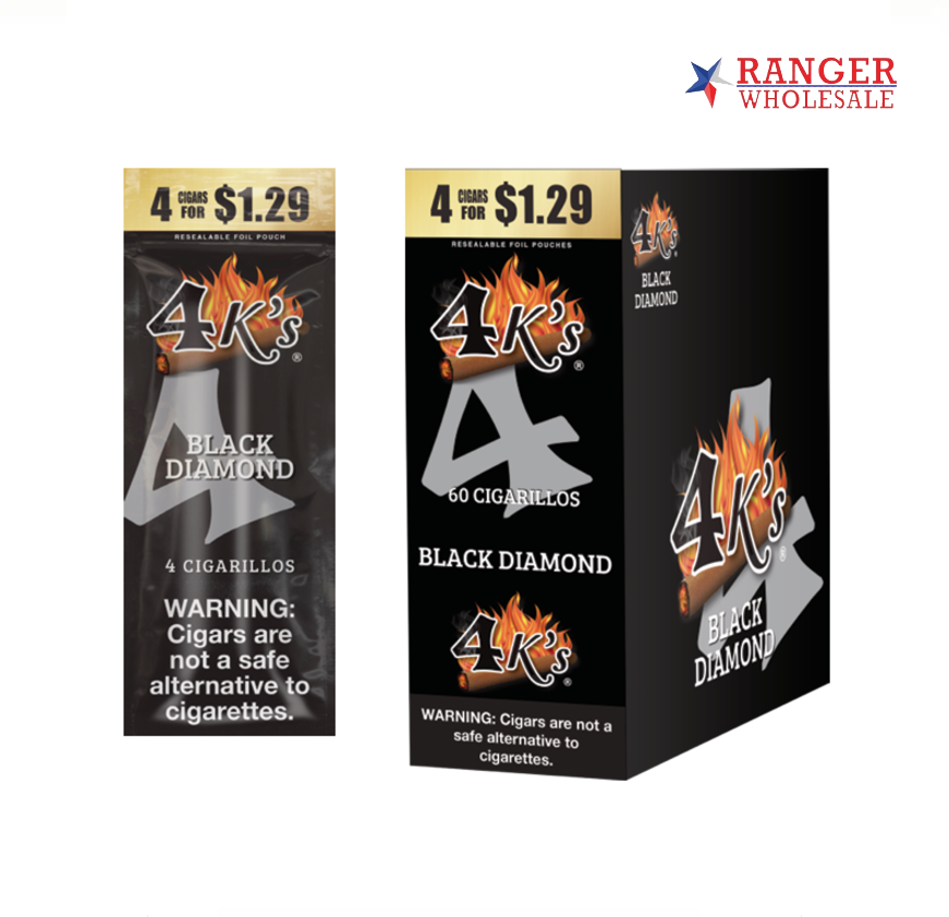 4 KING 15/4PK-4/1.29 BLK DIAMO