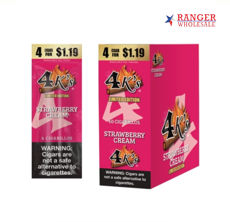 4 KING 15/4PK 4/1.19STRW CREAM