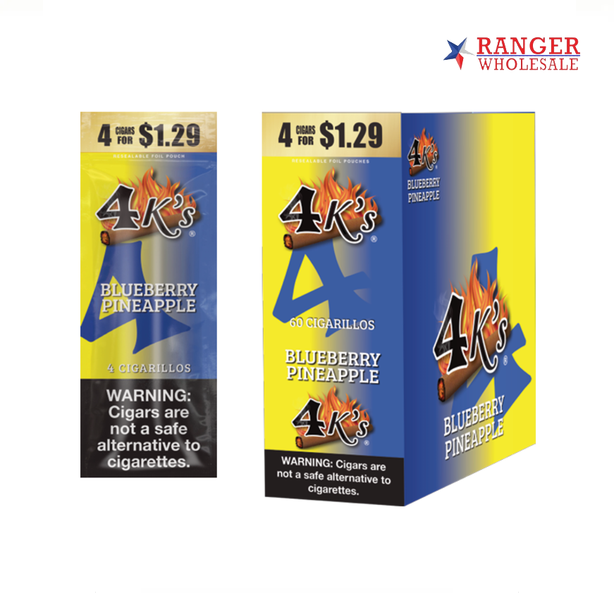 4 KING 15/4PK 4/1.29BLBERRY PA