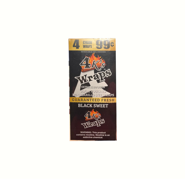 4 KING WRAPS 4/30CT BLACKSWEET