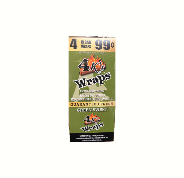 4 KING WRAPS 4/30CT GREENSWEET