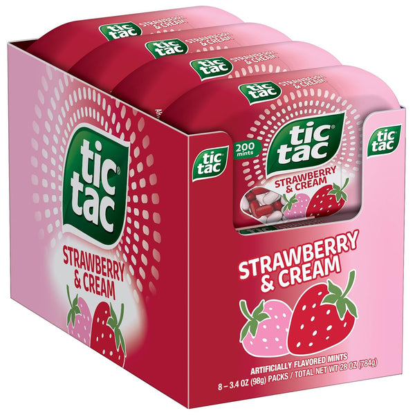 TIC TAC STRAW CREAM 1.7oz12CT