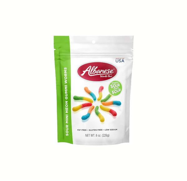 ALBANESE SOUR MINI NEON GUMMI