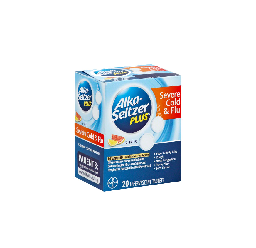 ALKA SELTZER COLD & FLU 2/50CT