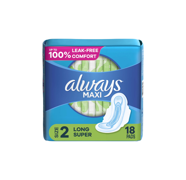 ALWAYS MAXI 18CT SIZE 2