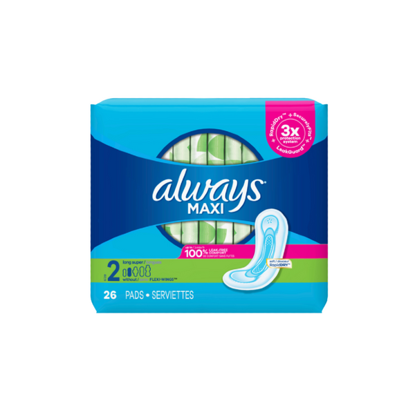 ALWAYS MAXI SIZE 2 26CT