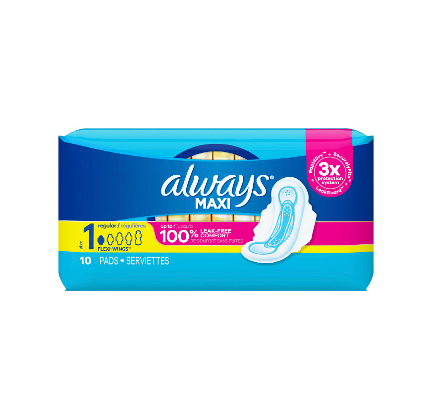 Always Maxi 10ct -8hrs regular