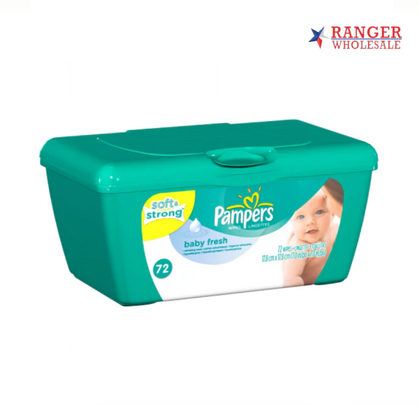 BABY WIPES PAMPERS 72CT BOX