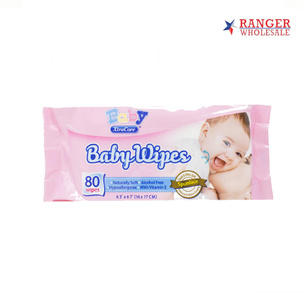 BABY WIPES XTRA CARE 80CT