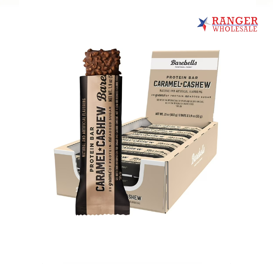 BAREBELLS PROTIN BARCASHEW12CT