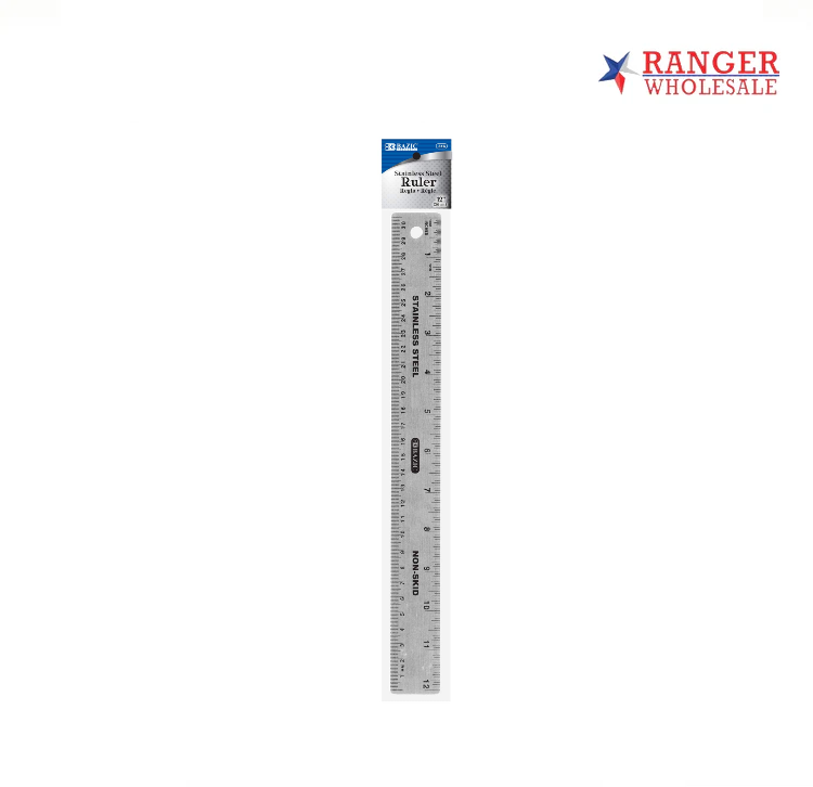 BAZIC RULER STAINLESS STEEL