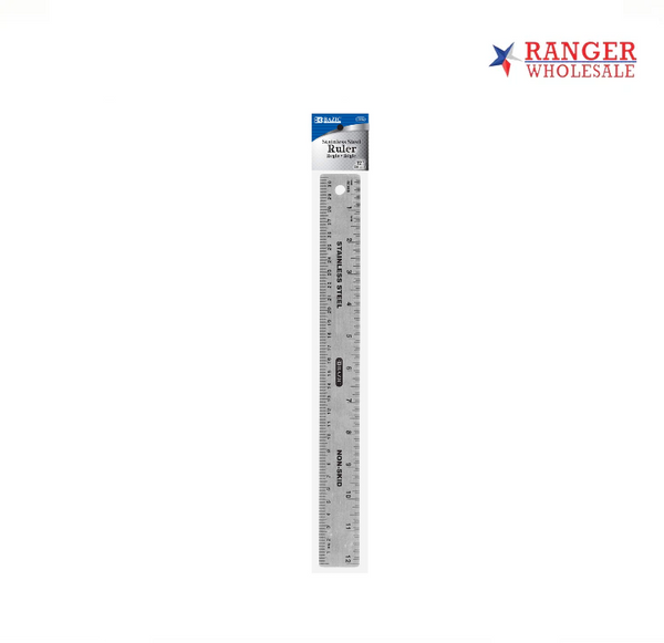 BAZIC RULER STAINLESS STEEL