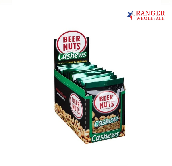 BEER NUTS CASHEWS 12CT/2OZ