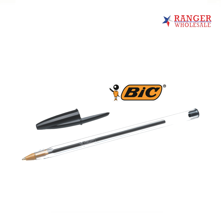 BIC CRISTAL BLACK INK PEN 1CT