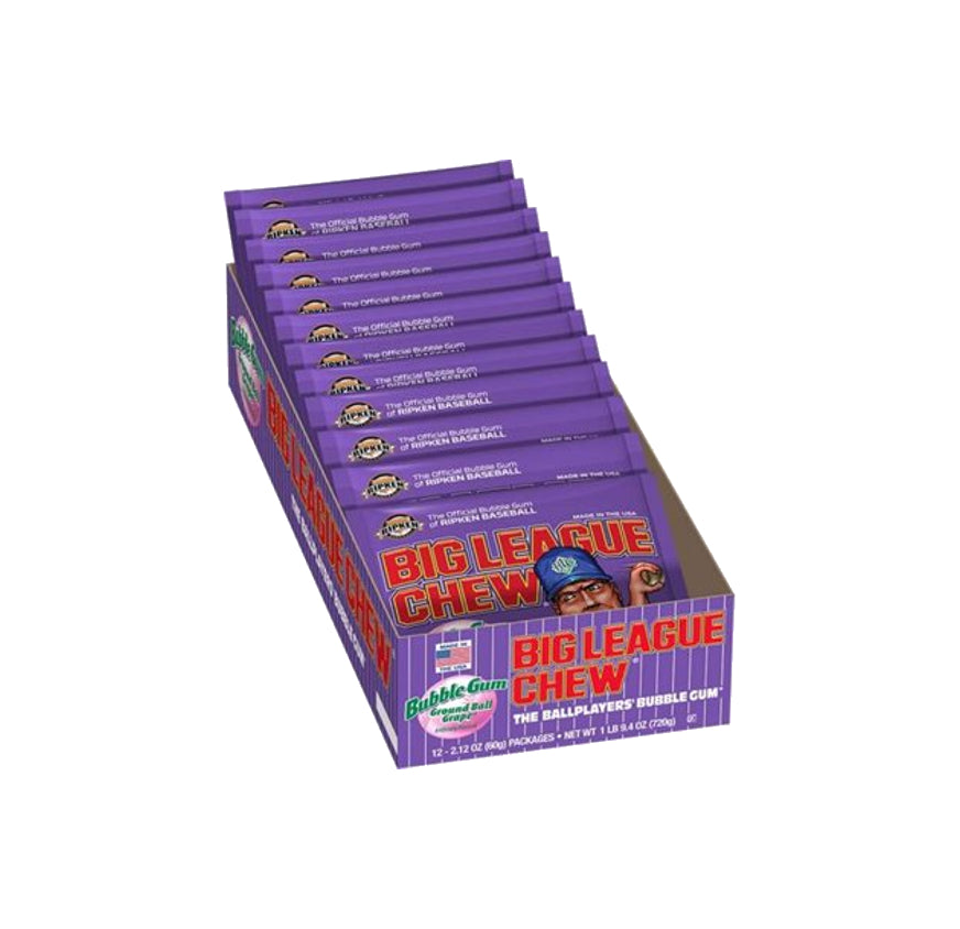BIG LEAGUE CHEW 12CT- GRAPE