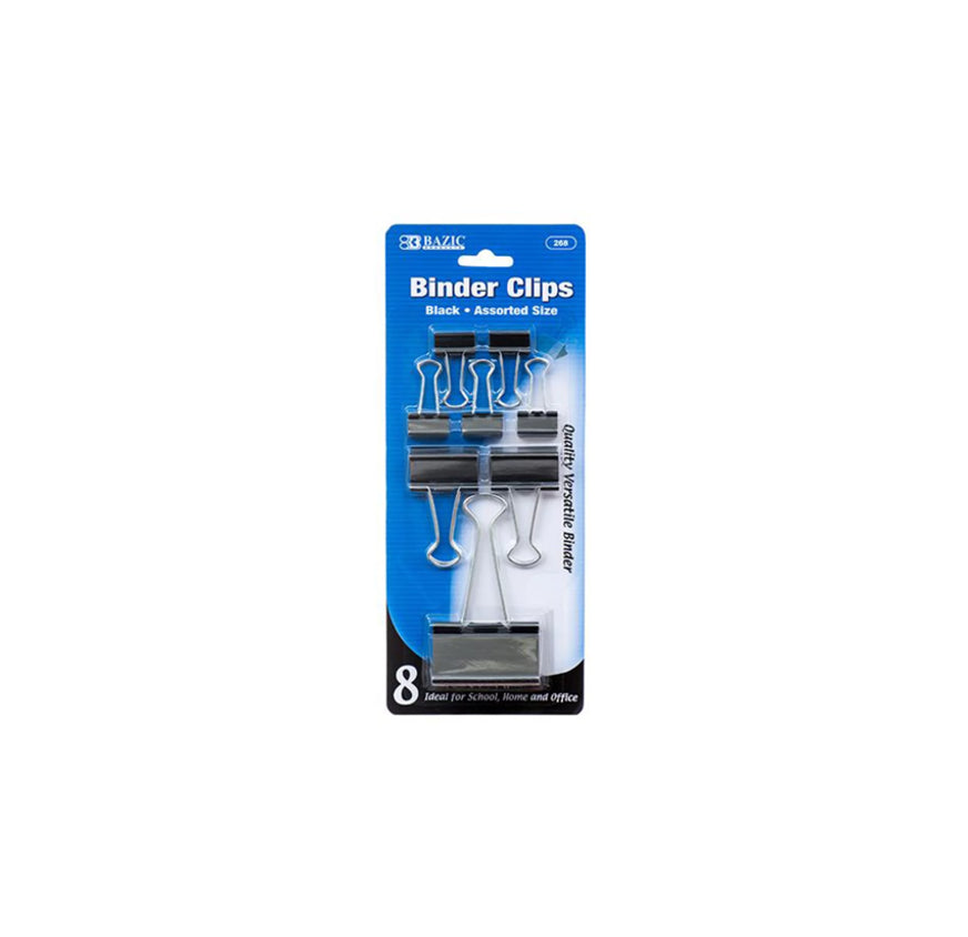 BINDER CLIPS 8PC