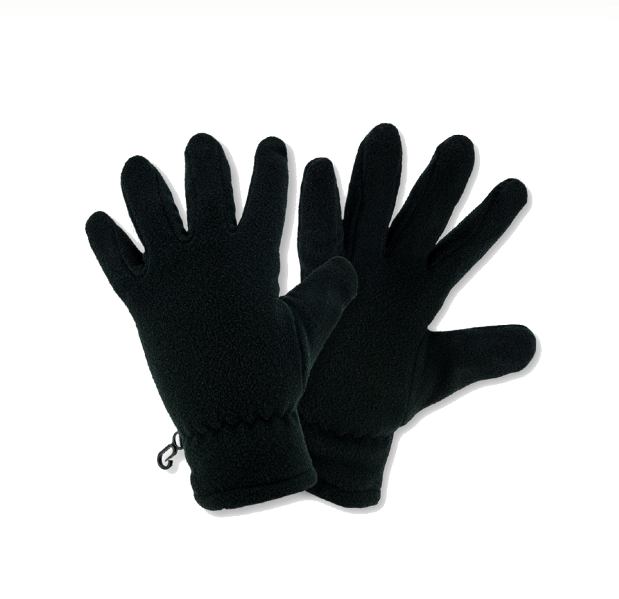 BLACK PLAIN WINTER GLOVES 12CT