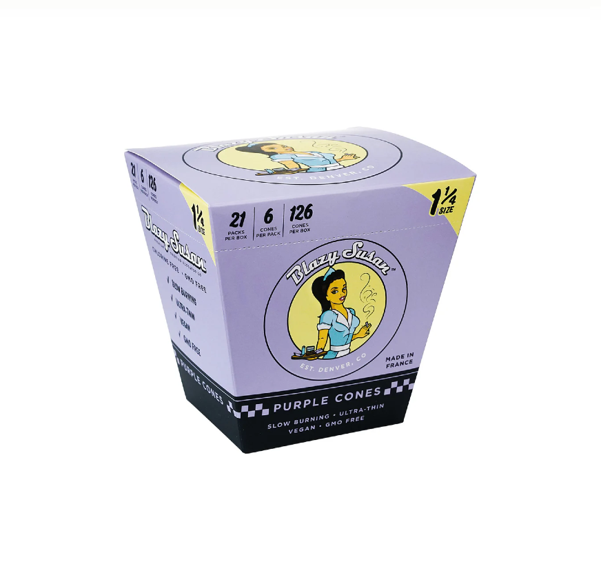 BLAZY SUSAN PUR CONE1/4 21/6PK
