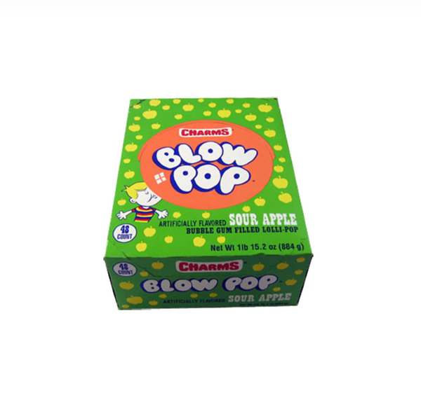 BLOW POP CHARMS S APPLE 48CT