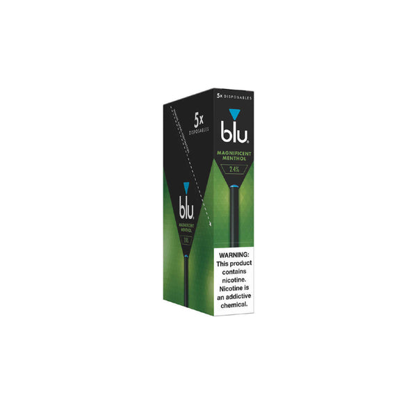 BLU 5CT DISPOSABLE 2.4%MENTHOL