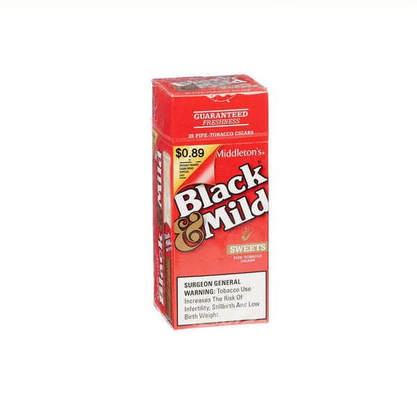 BLACK&MILD $0.89 SWEET 25CT