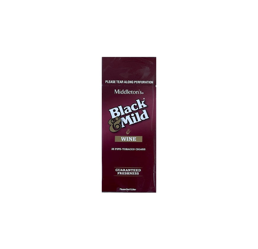 BLACK&MILD SINGLE 25CT WINE
