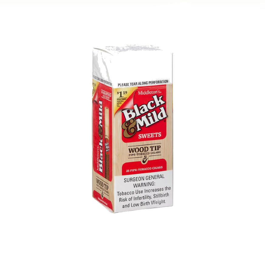 BLACK&MILD $1.19 SWEET 25CT