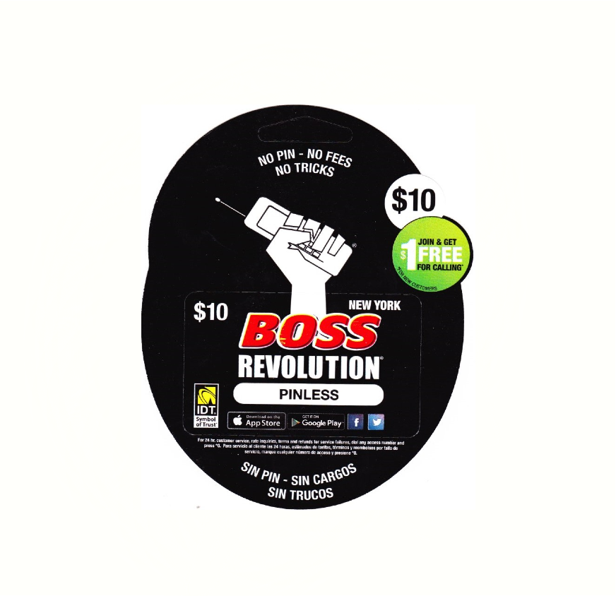 BOSS PHONE CARD $10