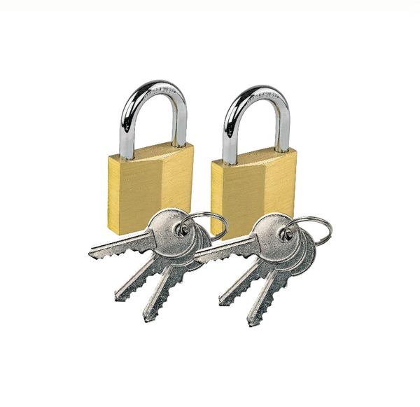 BRASS PADLOCKS 2PK