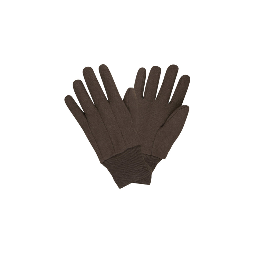 BROWN GLOVE-JERSEY-12 PAIR