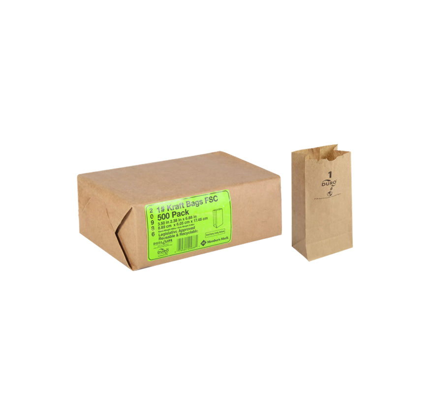 BROWN PAPER BAG #1 500CT
