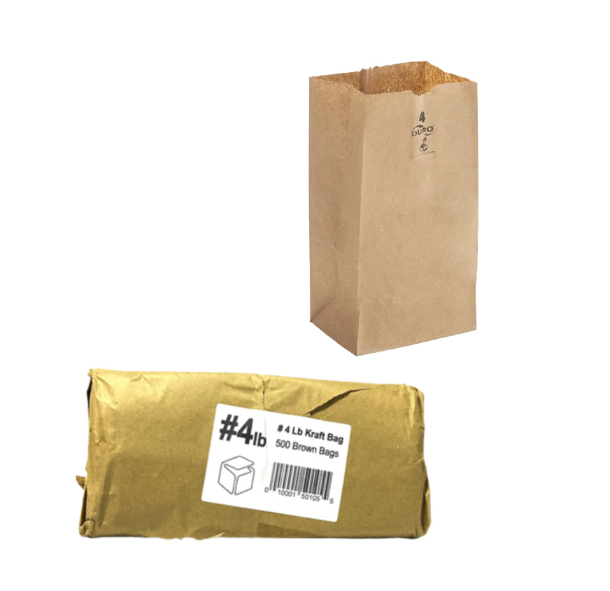 BROWN PAPER BAG # 4 500CT