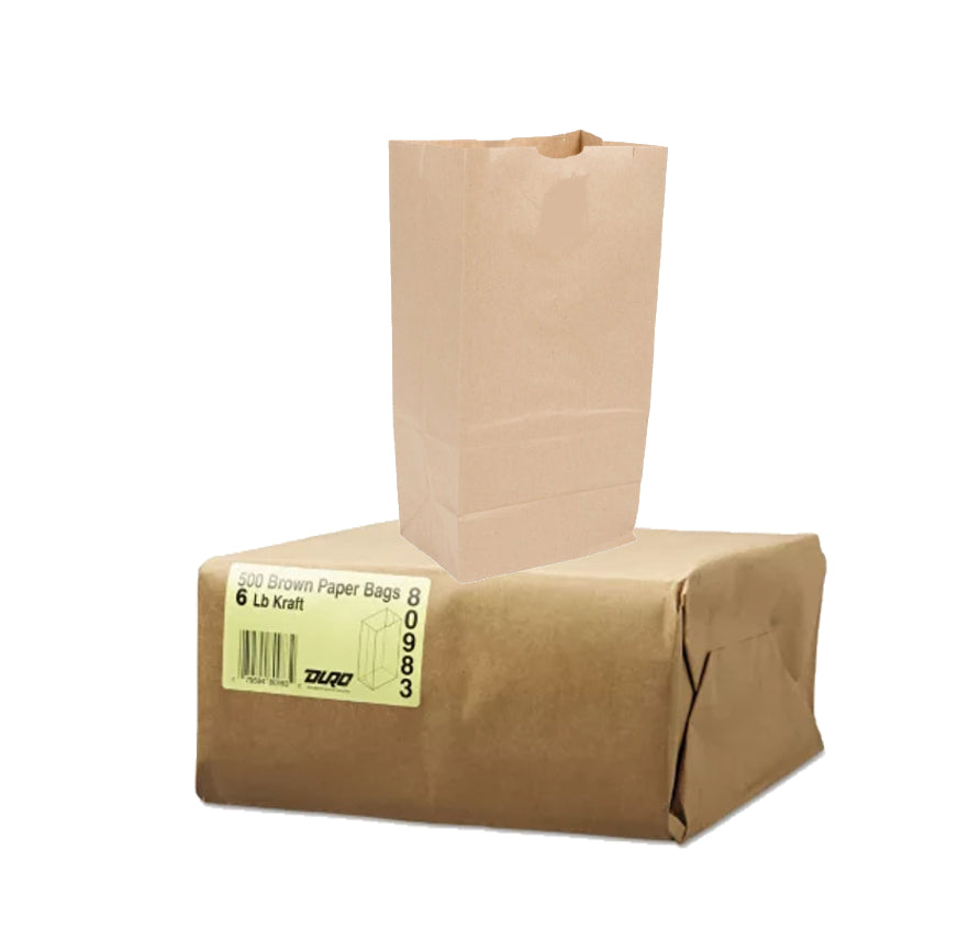 BROWN PAPER BAG #6 500CT