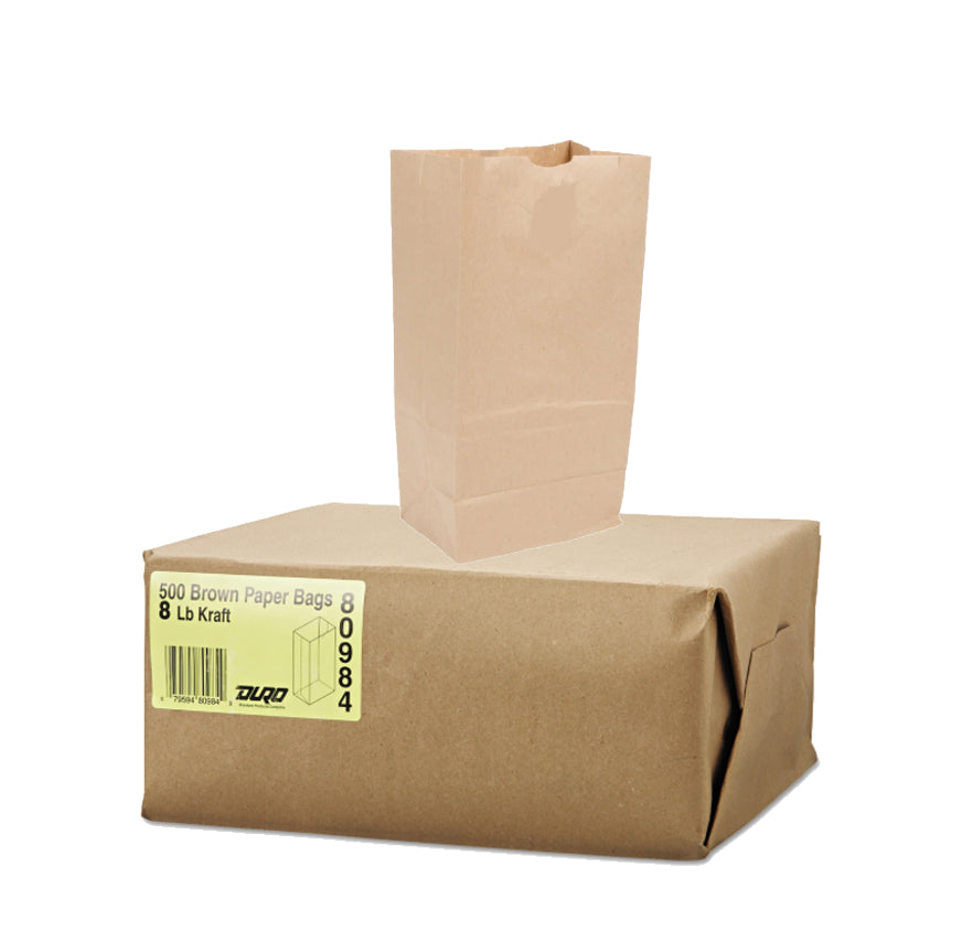 BROWN PAPER BAG #8 500CT