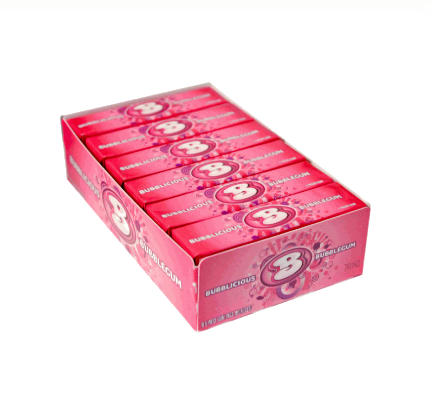 BUBBLICIOUS BUBBLE GUM 18CT