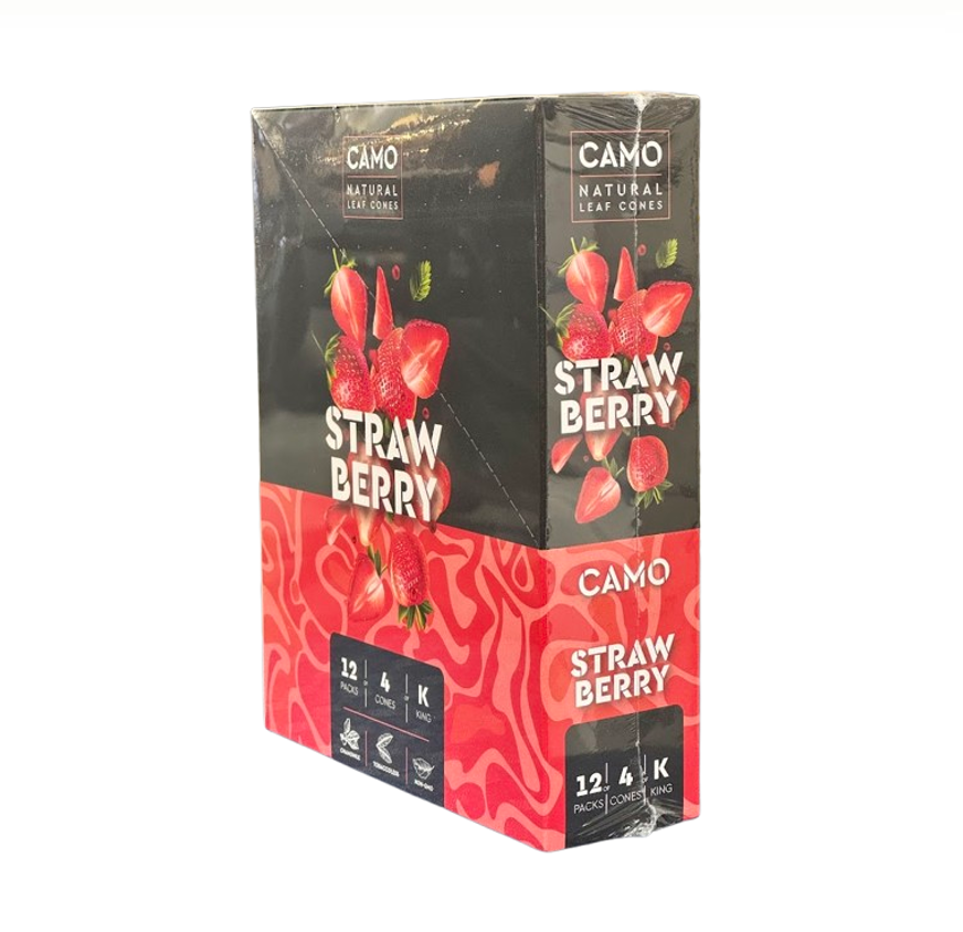 CAMO K.S CONE 4/12CT STRAWBERY