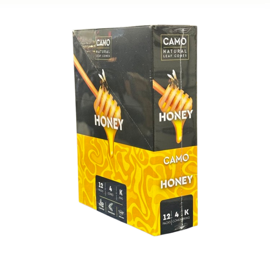 CAMO K.S CONE 4PK/12CT HONEY
