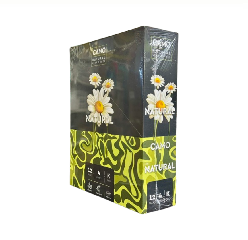 CAMO K.S CONE 4PK/12CT NATURAL