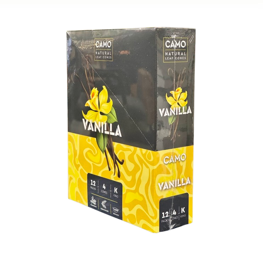 CAMO K.S CONE 4PK/12CT VANILLA