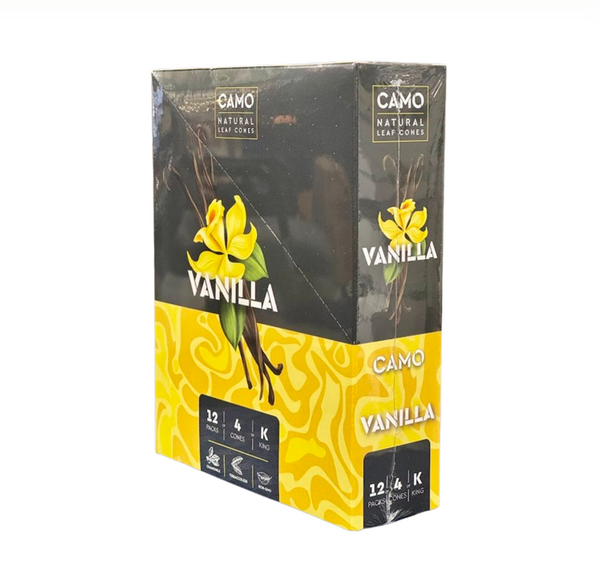 CAMO K.S CONE 4PK/12CT VANILLA